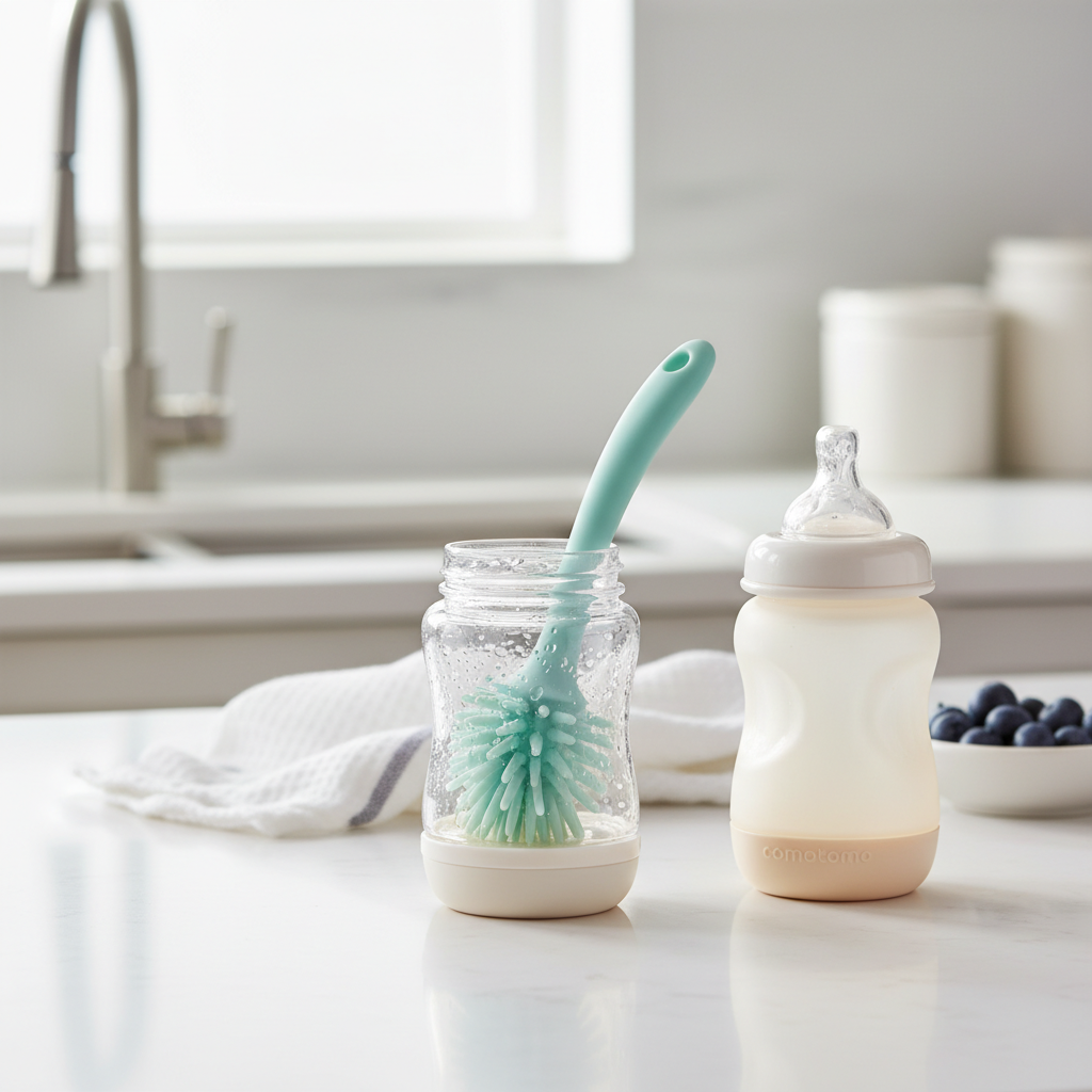 Reviewing the Comotomo Baby Bottle Brush: The Soft Silicone Advantage