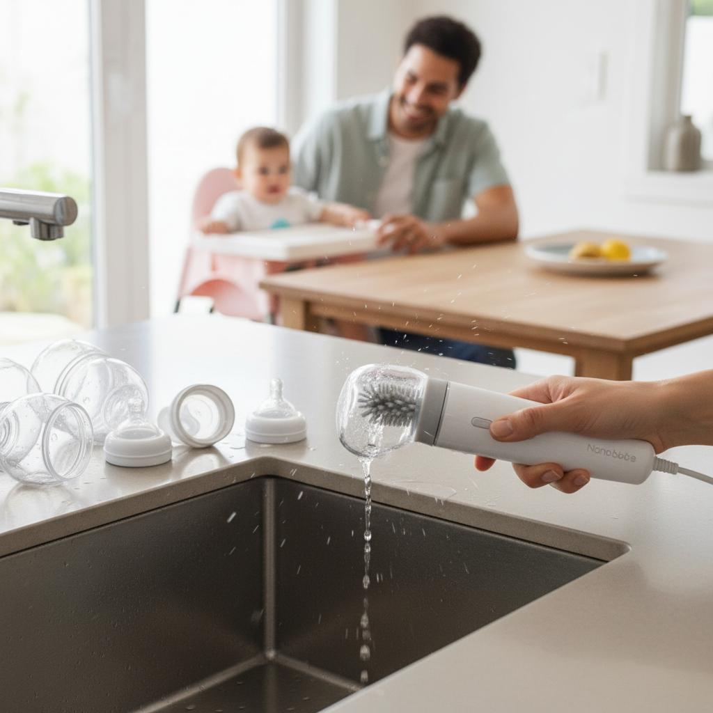 Review: Nanobebe Electric Bottle Brush – A Game-Changer for Baby Bottle Cleaning